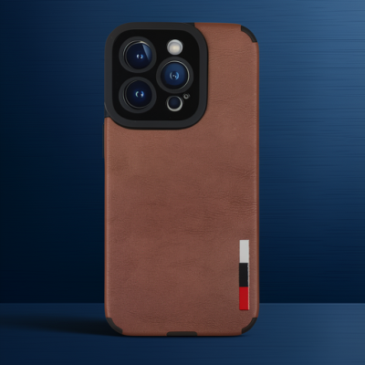Apple İphone 14 Pro Max Kılıf Loop Deri Silikon - Kahverengi