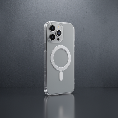 Apple İphone 14 Pro Max Kılıf Matte Şeffaf Magneticsafe - Şeffaf