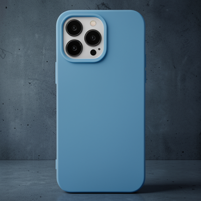 Apple İphone 14 Pro Max Kılıf Nano İçi Kadife Silikon - Mavi