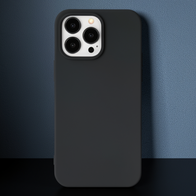 Apple İphone 14 Pro Max Kılıf Nano İçi Kadife Silikon - Siyah