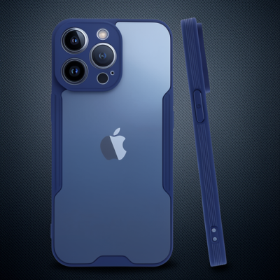 Apple İphone 14 Pro Max Kılıf Platin Silikon - Lacivert