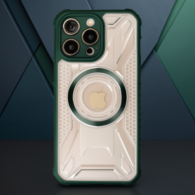 Apple İphone 14 Pro Max Kılıf Prag Magneticsafe Kapak - Koyu Yeşil
