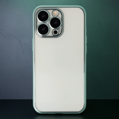 Apple İphone 14 Pro Max Kılıf Razer Lensli Silikon - Yeşil