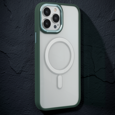 Apple İphone 14 Pro Max Kılıf Room Magneticsafe Silikon - Köknar Yeşili