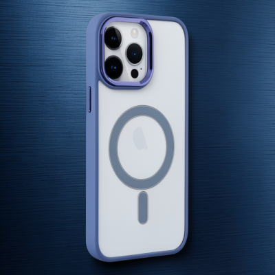 Apple İphone 14 Pro Max Kılıf Room Magneticsafe Silikon - Sierra Blue