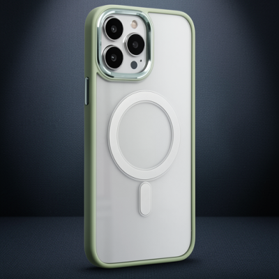 Apple İphone 14 Pro Max Kılıf Room Magneticsafe Silikon - Su Yeşili