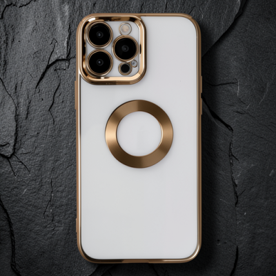 Apple İphone 14 Pro Max Kılıf Slot Silikon - Gold