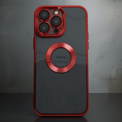Apple İphone 14 Pro Max Kılıf Slot Silikon - Kırmızı