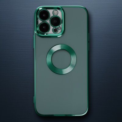 Apple İphone 14 Pro Max Kılıf Slot Silikon - Köknar Yeşili
