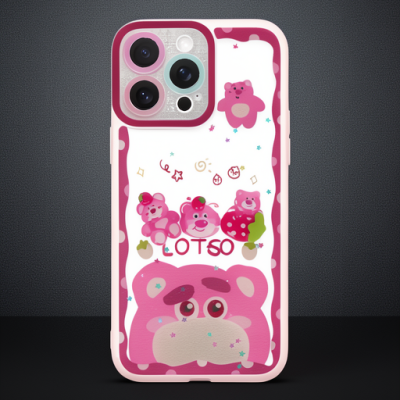 Apple İphone 14 Pro Max Kılıf Sweet Desenli Silikon Kapak - Pembe