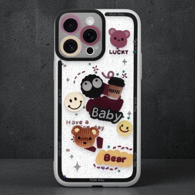 Apple İphone 14 Pro Max Kılıf Sweet Desenli Silikon Kapak - Sarı