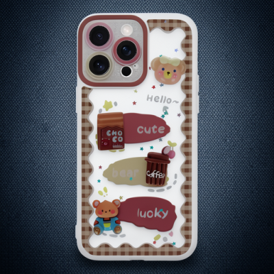 Apple İphone 14 Pro Max Kılıf Sweet Desenli Silikon Kapak - Şeffaf