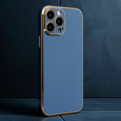 Apple İphone 14 Pro Max Kılıf Volet Silikon - Mavi