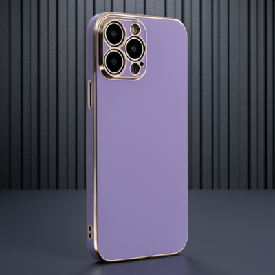 Apple İphone 14 Pro Max Kılıf Volet Silikon - Mor