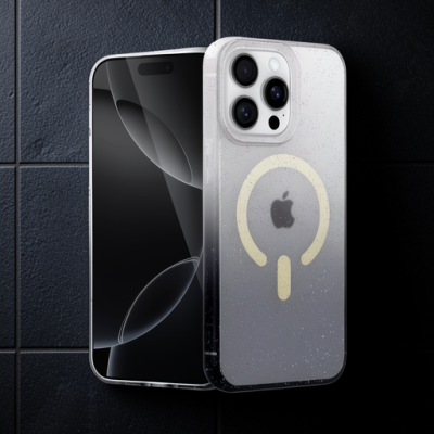 Apple İphone 14 Pro Max Pummel Shiny Magsafe Kapak - Siyah