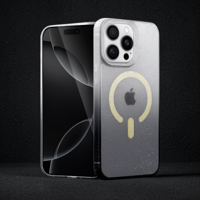 Apple İphone 14 Pro Pummel Shiny Magsafe Kapak - Siyah