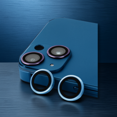 Apple İphone 14 Raze Metal Kamera Lens - Mavi