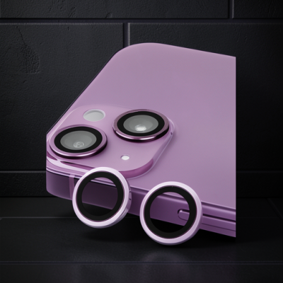 Apple İphone 14 Raze Metal Kamera Lens - Mor