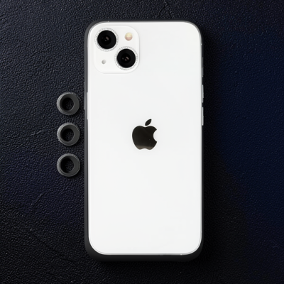 Apple İphone 14 Shine Kamera Lens - Gümüş