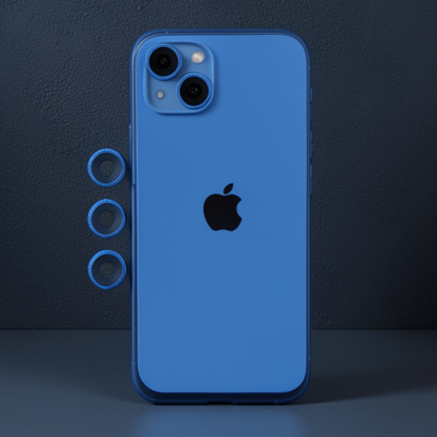 Apple İphone 14 Shine Kamera Lens - Mavi