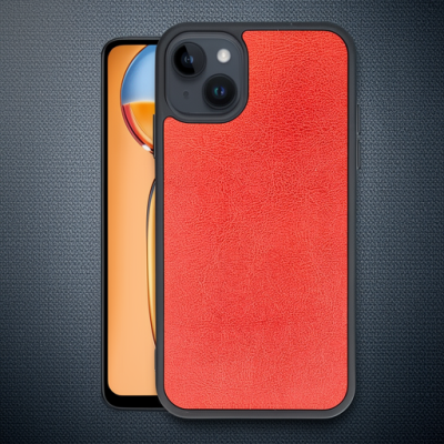 Apple İphone 15 Kılıf Aras Deri Kapak - Kırmızı