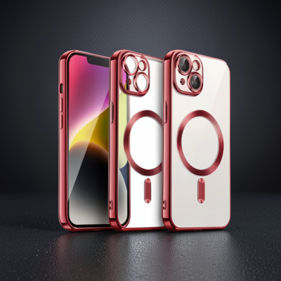 Apple İphone 15 Kılıf Kross Magneticsafe Kapak - Kırmızı