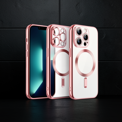Apple İphone 15 Kılıf Kross Magneticsafe Kapak - Pembe