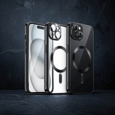 Apple İphone 15 Kılıf Kross Magneticsafe Kapak - Siyah
