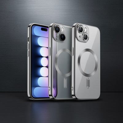 Apple İphone 15 Kılıf Kross Magneticsafe Kapak - Titan Gri