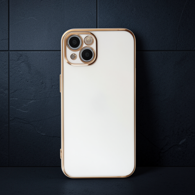 Apple İphone 15 Kılıf Volet Silikon - Beyaz