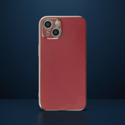 Apple İphone 15 Kılıf Volet Silikon - Kırmızı