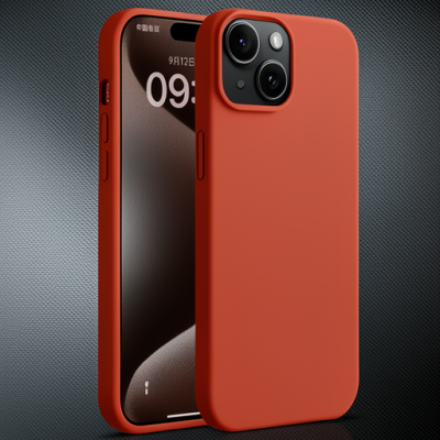 Apple İphone 15 Plus Kılıf First Silikon - Kırmızı