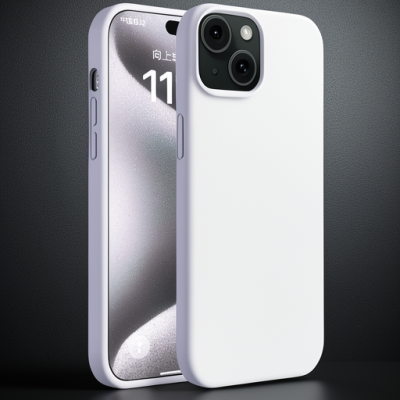 Apple İphone 15 Plus Kılıf First Silikon - Lila
