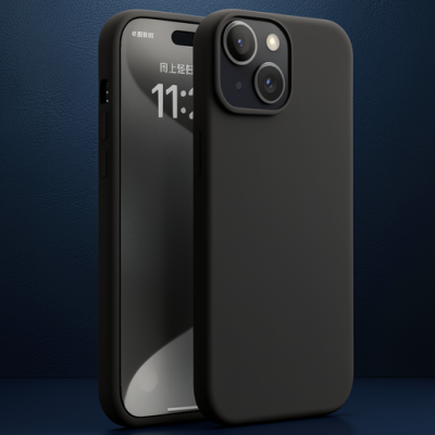 Apple İphone 15 Plus Kılıf First Silikon - Siyah