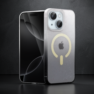 Apple İphone 15 Plus Pummel Shiny Magsafe Kapak - Siyah