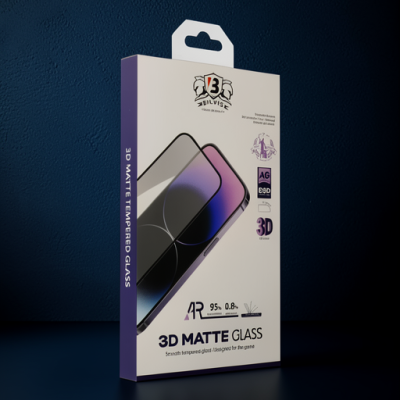 Apple İphone 15 Pro Bilvis 3d Mat Cam Ekran Koruyucu