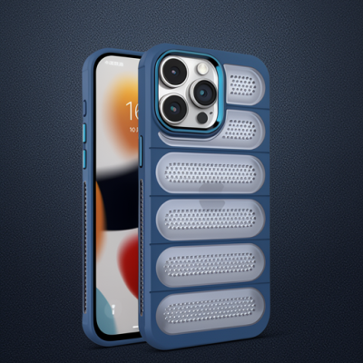 Apple İphone 15 Pro Kılıf Airmax Silikon Kapak - Lacivert