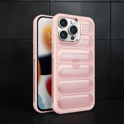 Apple İphone 15 Pro Kılıf Airmax Silikon Kapak - Pembe