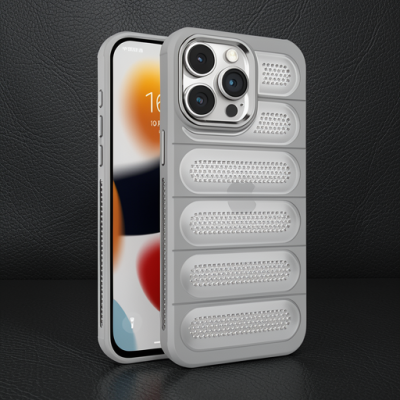 Apple İphone 15 Pro Kılıf Airmax Silikon Kapak - Titan Gri