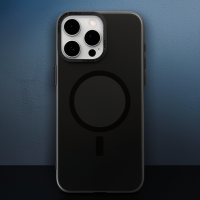 Apple İphone 15 Pro Kılıf Anka Pc Magneticsafe Sert Metal Kapak - Siyah