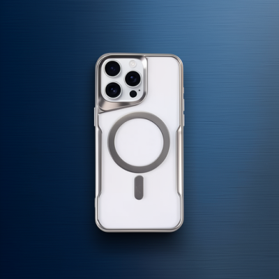 Apple İphone 15 Pro Kılıf Boyi Magsafe Silikon Kapak - Gümüş