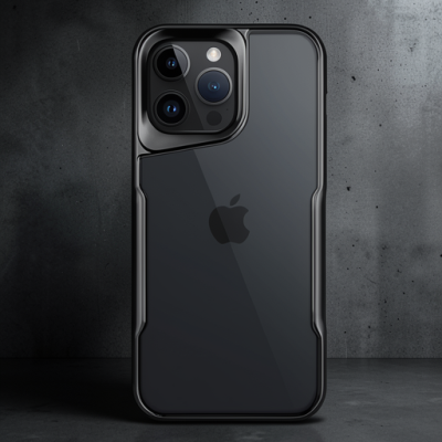 Apple İphone 15 Pro Kılıf Boyi Silikon Kapak - Siyah