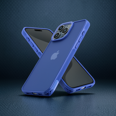 Apple İphone 15 Pro Kılıf Elegant Kapak - Açık Mavi