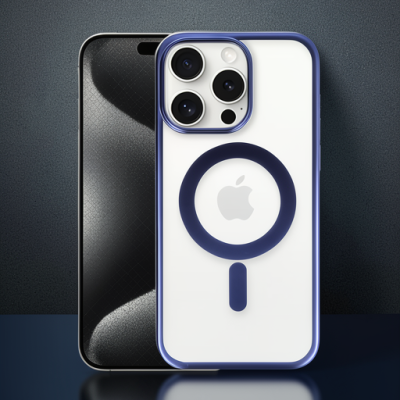 Apple İphone 15 Pro Kılıf Erozi Magsafe Kapak - Lacivert