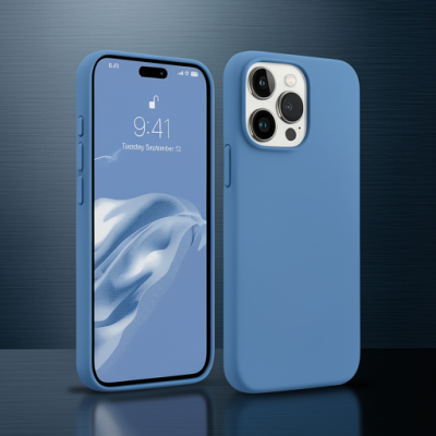 Apple İphone 15 Pro Kılıf First Silikon - Mavi