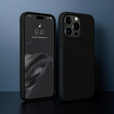 Apple İphone 15 Pro Kılıf First Silikon - Siyah