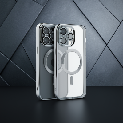 Apple İphone 15 Pro Kılıf Kross Magneticsafe Kapak - Gümüş