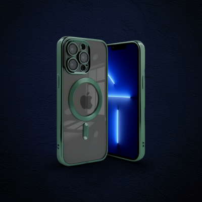 Apple İphone 15 Pro Kılıf Kross Magneticsafe Kapak - Koyu Yeşil