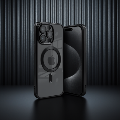 Apple İphone 15 Pro Kılıf Kross Magneticsafe Kapak - Siyah