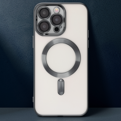 Apple İphone 15 Pro Kılıf Kross Magneticsafe Kapak - Titan Gri